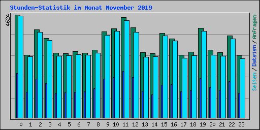 Stunden-Statistik im Monat November 2019